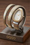 Kora Stone Gray Dial Gold-Silver Cord Snake Model Women's Wristwatch