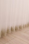 Pilesiz Altın Etek Embroidered, Off-White on the Top, Wrinkle-Free, No Ironing Required Tulle Curtain - 3