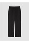 Black Elastic Waist Women's Trousers - 3