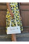 Women's Stylish Handbag with Gold Accessories and Belt Detail Shopper Size: 14 X 30 cm - 4
