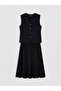 Original Vest-Style Pleated Dress - 4