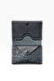 Genuine Leather Card Holder with Shawl Pattern, Minimal Size, Men's and Women's Card Holder - 2