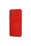 Xiaomi Pocophone M3 Case Kelvin Silicone with Business Card - Red - 3