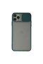 Apple iPhone 11 Pro Case Palm Frosted Camera Sliding Silicone - Green