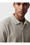 Rmz Gi̇yi̇m Farkiyla Devrik Roba Collar Ribbed Men's T-Shirt - 4