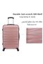 4-Piece ABS Hard Shell Luggage Set 20/24/28/32 Inch, TSA Lock, 360° Silent Spinner Wheels, Durable Unisex Suitcase for Business Student Family Trip, Stylish Travel Suitcase - 3