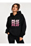 Pray Printed Hooded 2 Thread Raster Sweatshirt