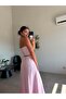 Pink Halter Neck Skirt Corset Set - 4