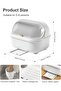 Dish Drying Rack,Large Dish Racks Organizers with Cover Lid and Drainboard,Tableware Storage B - 7