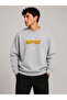 Hope Pattern Printed Crew Neck 2 Thread Sweatshirt
