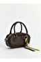 Leather Look Women's Shoulder Bag with Accessories - 3
