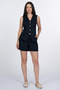 Women's Summer Laci Elysian Linen Vest and Pocketed-Flat Elastic Waist Shorts Set 1329 - 2