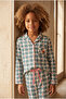 Girl's Dear Santa Pajama Set Green - 2