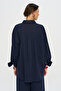Women's Off-Shoulder Single Pocket Relaxed Fit Shirt - 5