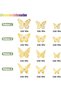 3D Butterfly Wall Decor - 48 Pcs, 4 Styles, 3 Sizes, Gold Butterfly Decorations for Birthday & Party Celebrations, Removable Stickers - 5