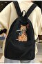 Lagom Moda Killer Cat Printed Unisex Backpack