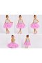 Girl's Pink Tutu Skirt with Pearl Details and Straps Birthday Party Dress - 5