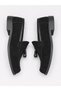 Men's Black Suede Shiny Detailed Loafer Classic Casual Shoes with Tassels - 6