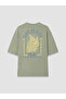 Green Relaxed Fit Men's T-Shirt - 8