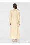 Özmarka New Season Yellow Modal Blend Shirt Dress with Tie Detail - 4