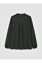 Özmarka New Season Green Ruffled Collar Blouse - 7