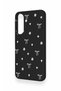 Samsung A27 Compatible Mini Bow Black Patterned Silicone Case - 3