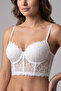 White Lace Adjustable Elastic Underwire Bralette Bra