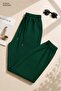 Women's Jogger 3 Thread Ripped Long Elastic Cuffed Sweatpants Unprinted Spring Winter Long Cuffed Jogger Sweatpants Women's Adult Basic Elastic Pocketed Long Cuffed Sweatpants - 2