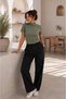 Women's Short Sleeve Bodysuit Half Turtleneck - Viscose - Super Quality - 3