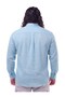 100% Linen Long Sleeve Comfortable Fit Button Collar Summer Shirt Suitable for Men's Large Sizes between 118-145 - 3
