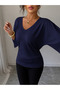 Tifanny Women's V-Neck Lycra Viscose Blouse, Draped Stylish and Comfortable Top - 2