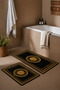 Bath Mat Set of 2 with Non-Slip Base and Washable 60X90 cm - 50X60 cm