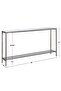 Hayley Console Table, Silver - 6