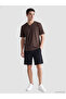 Vizyon New Season Brown V-Neck Combed Cotton Men's T-Shirt - 2