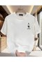 Men's T-Shirt, Character Print, Street Style, Crew Neck, Short Sleeve, Casual, Comfortable, Modern. - 2
