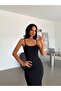 Basic Dress with Rope Straps - Black - 3