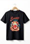 Summer Vibes Crab Printed 100% Cotton Regular Fit Crew Neck Basic T-Shirt