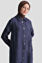 Embroidery Detailed Dress Indigo - 4