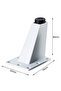 A set of 4 adjustable 8cm furniture legs - triangular feet with screws, suitable for sofas, cabinets, and tables - white. - 2