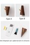 4-Piece Solid Black Walnut Wood Wall-Mounted Coat Hook Set - 2 V-Shaped & 2 A-Shaped Hooks - 2