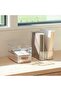 Small, transparent plastic storage boxes with handles, suitable for filing cabinets, shelves, office drawers, etc. 2-pack - Transparent - 2