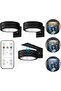 picture lights for walls, magnetic LED painting light strip w/remote control, dimmable & timer, 3 lighting modes, black