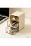 Transparent storage box with lid, desktop drawer-style organizer, storage solution for tea bags, coffee capsules, stationery, and diaries - 3