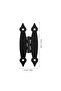 4-piece set of antique butterfly hinges for cabinets, hidden door hinges, kitchen cabinet hinges, iron hinges, and cabinet hardware replacement. - 2