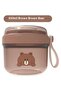Breakfast cup - 650 ml - Leak-proof - Suitable for office, school, and outdoor activities - Brown - 2