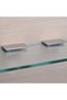 Four-piece stainless steel glass clamp set, adjustable glass holder, suitable for 8-12mm thick glass. - 4