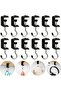 12-Pack Black Under-Desk Adjustable Clip-On Wallet Hooks High-Strength Alloy