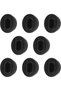 8-Piece Set of concealed handles w/built-in round pull rings - cabinet door hardware - furniture hardware - w/screws - For cabinets & drawers (black)