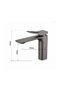 Basin faucet, or bathroom faucet, made of brushed 304 stainless steel, anti-scaling basin faucet, hot and cold water faucet, hose not included - 4