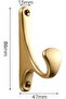 3.5-inch (approx. 8.9 cm) Modern Towel Hooks, 4-Pack, Wall-Mounted, Single-Claw, Brushed Bronze Matte Black Surface Towel Hat Holder, For Bathroom - 2